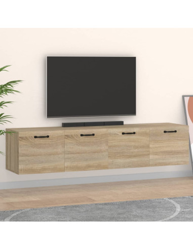 Mobili Parete 2 pz Rovere Sonoma 60x36,5x35cm Legno Multistrato