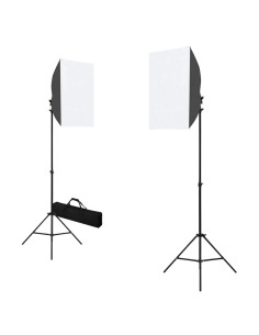 Kit per Studio Fotografico con Luci Softbox e Fondale