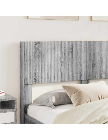 Struttura del letto con stoccaggio e testata Grigio Sonoma