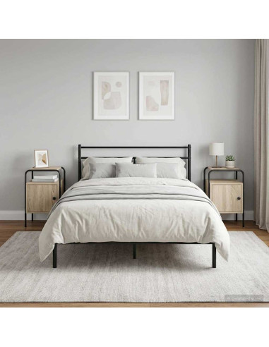 Armadio da Notte 2 pz Rovere Sonoma Legno ingegnerizzato
