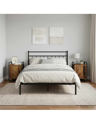 Armadio da Notte 2 pz Legno antico Legno ingegnerizzato