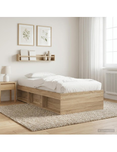 Telaio del letto con storage Rovere Sonoma 80 x 200 cm