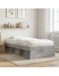 Telaio del letto con storage Grigio Cemento 80 x 200 cm