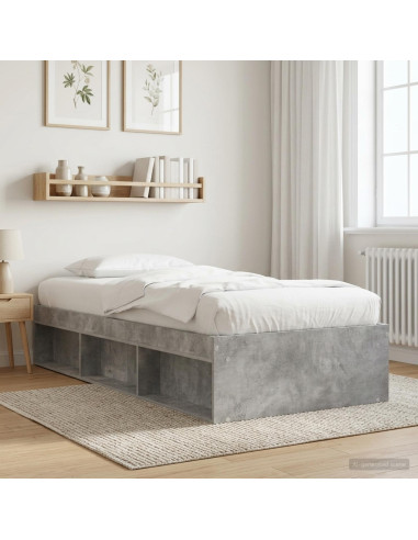 Telaio del letto con storage Grigio Cemento 80 x 200 cm