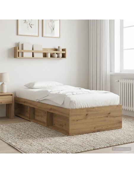 Telaio del letto con storage Rovere Artigianale 80 x 200 cm
