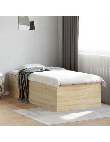 Struttura letto a pavimento Rovere Sonoma 80 x 200 cm