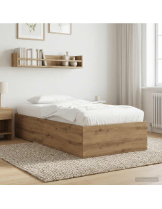 Struttura letto a pavimento Rovere Artigianale 80 x 200 cm