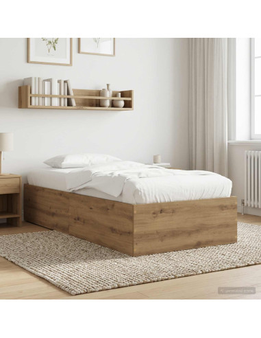 Struttura letto a pavimento Rovere Artigianale 80 x 200 cm