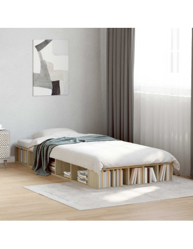 Telaio del letto con storage Rovere Sonoma 80 x 200 cm