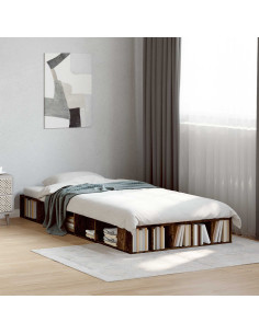 Telaio del letto con storage Rovere Fumo 80 x 200 cm