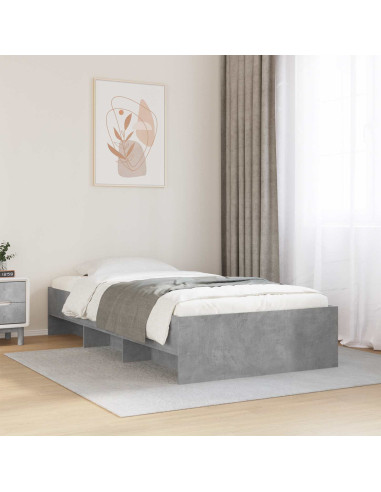 Struttura del letto con lo scaffale Sonoma grigio 80 x 200 cm