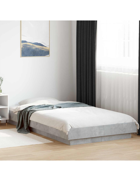 Struttura letto a pavimento Grigio Cemento 80 x 210 cm