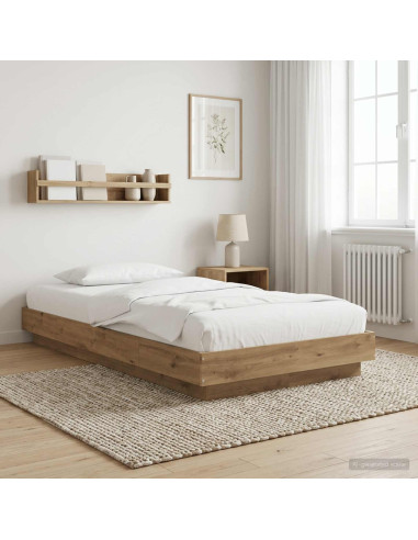 Struttura letto a pavimento Rovere Artigianale 80 x 210 cm