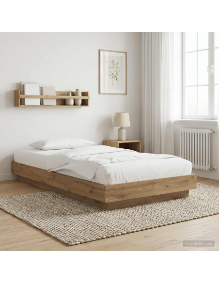 Struttura letto a pavimento Rovere Artigianale 80 x 210 cm