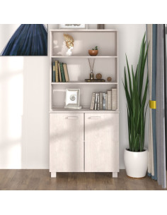 Credenza HAMAR in Legno Massello di Pino Bianca
