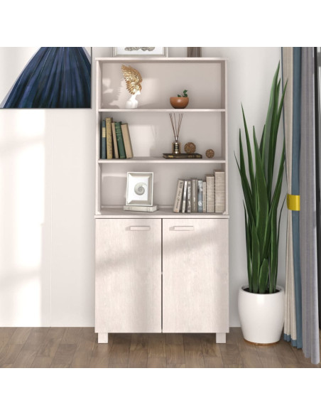Credenza HAMAR in Legno Massello di Pino Bianca