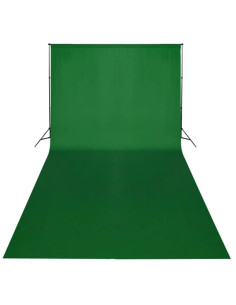 Fondale in Cotone Verde senza Supporto 600x300 cm per Croma Key 2