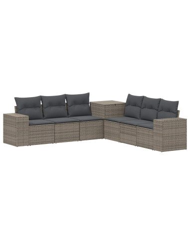 Set di divani 7 pcs Grigio e Grigio Scuro