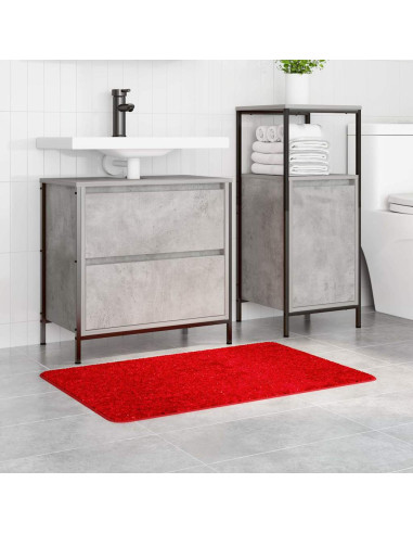 Tappetino da bagno antiscivolo Rosso 60 x 90 cm PP