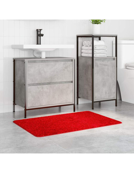 Tappetino da bagno antiscivolo Rosso 60 x 90 cm PP