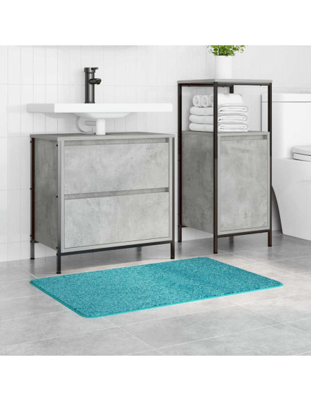 Tappetino da bagno antiscivolo Turchese 60 x 90 cm PP