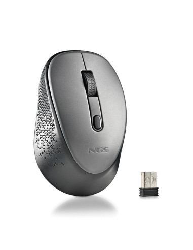 NGS MOUSE WIRELESS GRIGIO 2 PULSANTI E ROTELLA DI SCORRIMENTO