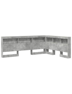 Testata contenitore Grigio cemento 150 cm Legno multistrato 2
