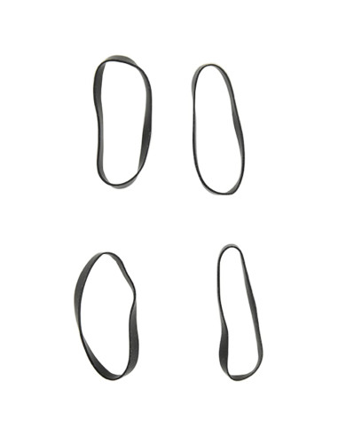 Elastici per Trecce Cavallo 1500 pz Neri in Silicone