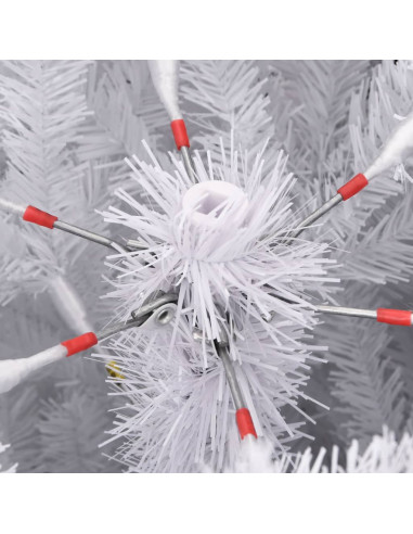 Albero Natale Artificiale Incernierato con Neve Fioccata 210 cm