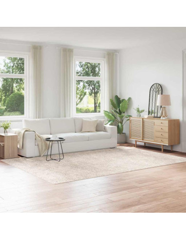 Tappeto Shaggy Antiscivolo Crema 240 x 340 cm PP