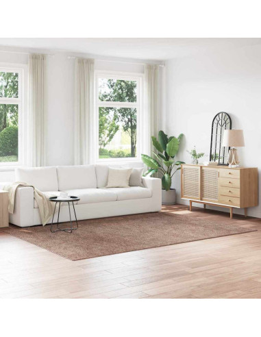 Tappeto Shaggy Antiscivolo Marrone 200 x 290 cm PP