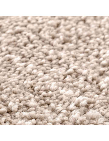 Tappeto Shaggy Antiscivolo Crema 90 x 90 cm PP
