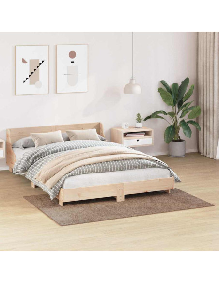 Tappeto Shaggy Antiscivolo Marrone 120 x 170 cm PP
