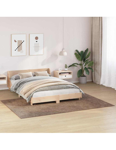 Tappeto Shaggy Antiscivolo Marrone 160 x 230 cm PP