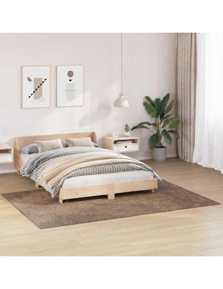 Tappeto Shaggy Antiscivolo Marrone 160 x 230 cm PP