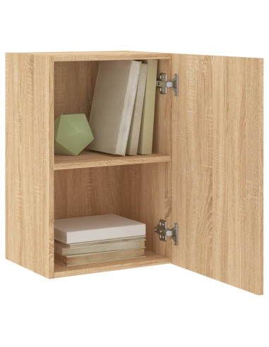Mobile TV Parete Rovere Sonoma 40,5x30x60 cm Legno Multistrato