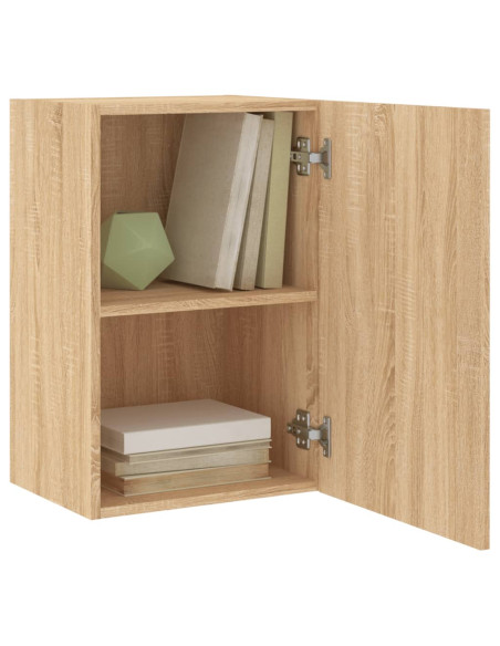 Mobile TV Parete Rovere Sonoma 40,5x30x60 cm Legno Multistrato