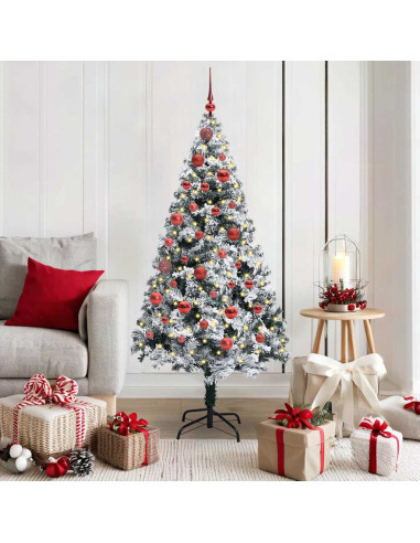 Albero di Natale artificiale con 150 LED Bianco 150 cm
