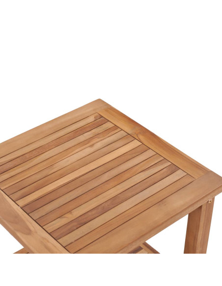 Tavolino da Salotto 45x45x45 cm in Legno Massello di Teak