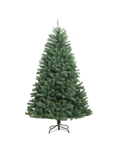 Albero di Natale Artificiale Incernierato con Base Verde 180 cm