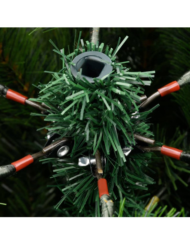 Albero Natale Artificiale Incernierato con Neve Fioccata 210 cm