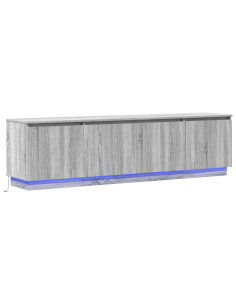 Mobile TV Grigio Sonoma 180 x 38 x 49 cm Legno multistrato 2