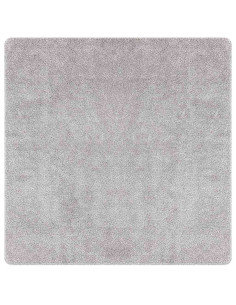 Tappeto Shaggy Antiscivolo Grigio 120 x 120 cm PP 2