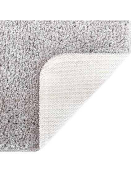 Tappeto Shaggy Antiscivolo Grigio 120 x 120 cm PP