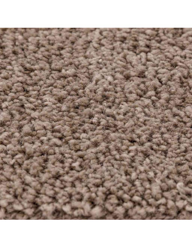Tappeto Shaggy Antiscivolo Marrone 160 x 160 cm PP