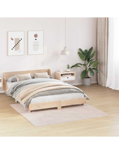 Tappeto Shaggy Antiscivolo Crema 160 x 160 cm PP