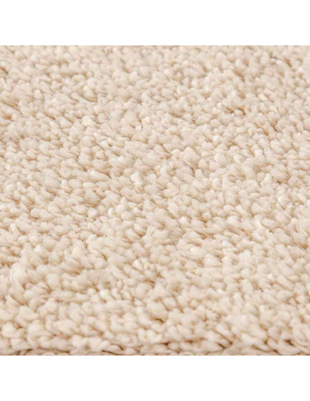 Tappeto Shaggy Antiscivolo Crema 160 x 160 cm PP