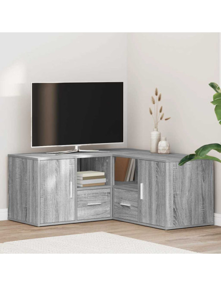 Mobile Angolare Grigio Sonoma 160x40x45 cm in Truciolato