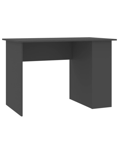 Scrivania Grigia 110x60x73 cm in Legno Multistrato