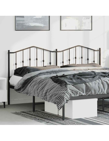 Testiera di Ricambio in Metallo Nero 193 cm